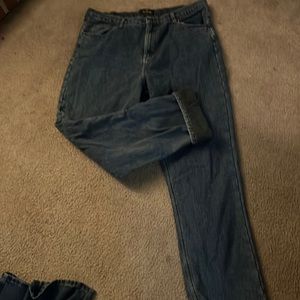 Men's flannel jeans.